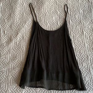 Black Spaghetti Strap Tank Top